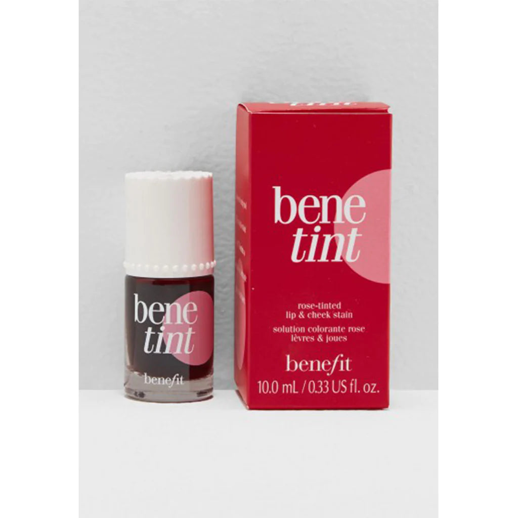 Eyeshadow Palette + 5 Pcs Plastic Box Brush Set + Benefit Benetint Cheek & Lip Stain 12.5ml