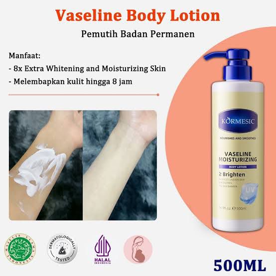 Kormesic Vaseline Brighten Moisturising UV Protected Boby Lotion 500ml