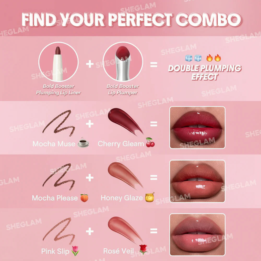 Sheglam Bold Booster Lip Plumper Pack of 8
