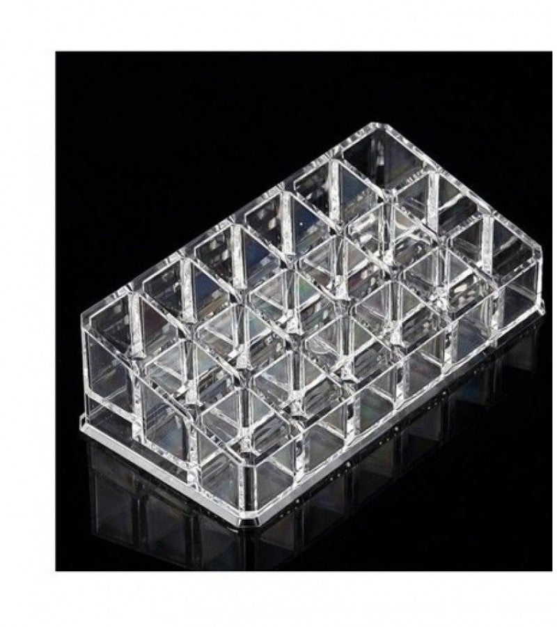 Transparent Acrylic Lipstick Makeup Organizer 18 Grid