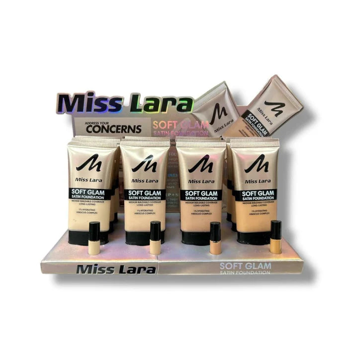 Miss Lara Soft Glam Satin Foundation Medium Buildable Coverage