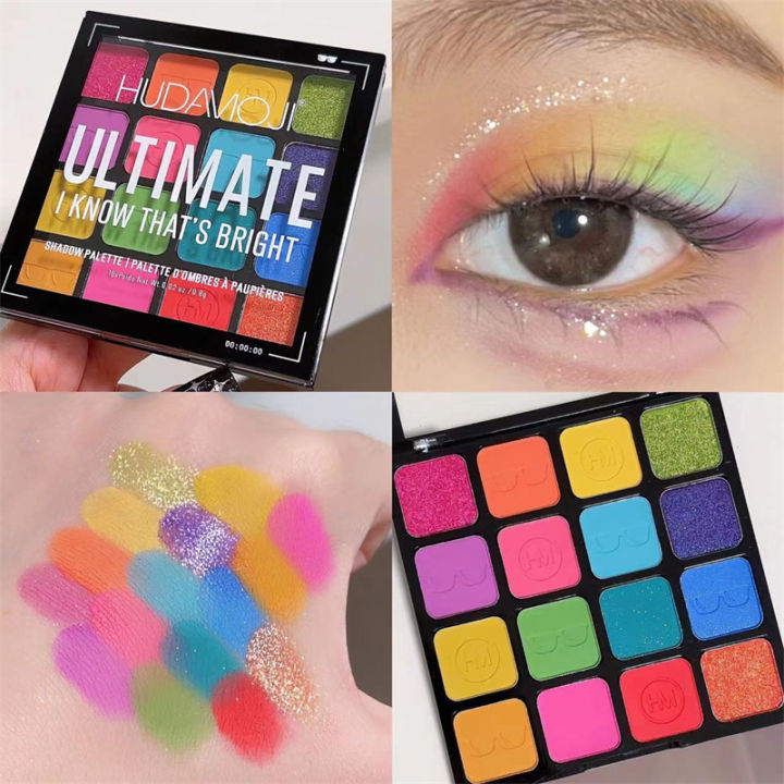 Hudamoji Ultimate I Know That's Bright 16 Color Eyeshadow Palette