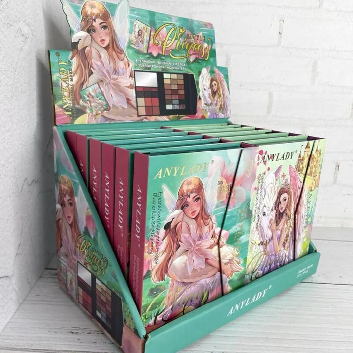 Any Lady Little Princess Big Makeup Highlighter Blusher Lipstick Eyebrow Powder Eyeshadow Palette