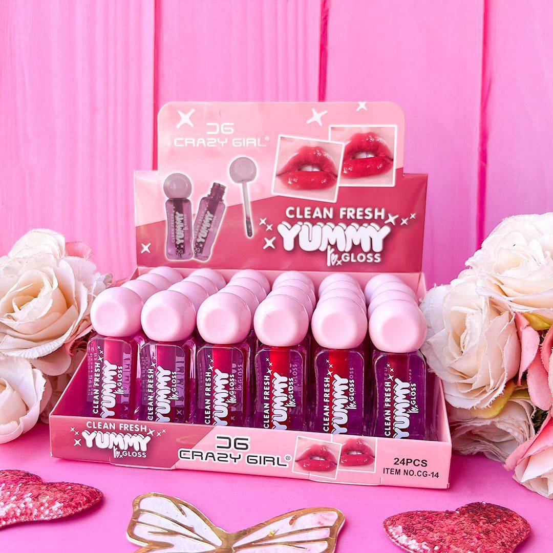 Crazy Girl CG Clean Fresh Yummy Lip Gloss 12Pcs Set