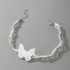 White Butterfly Chokker Necklace