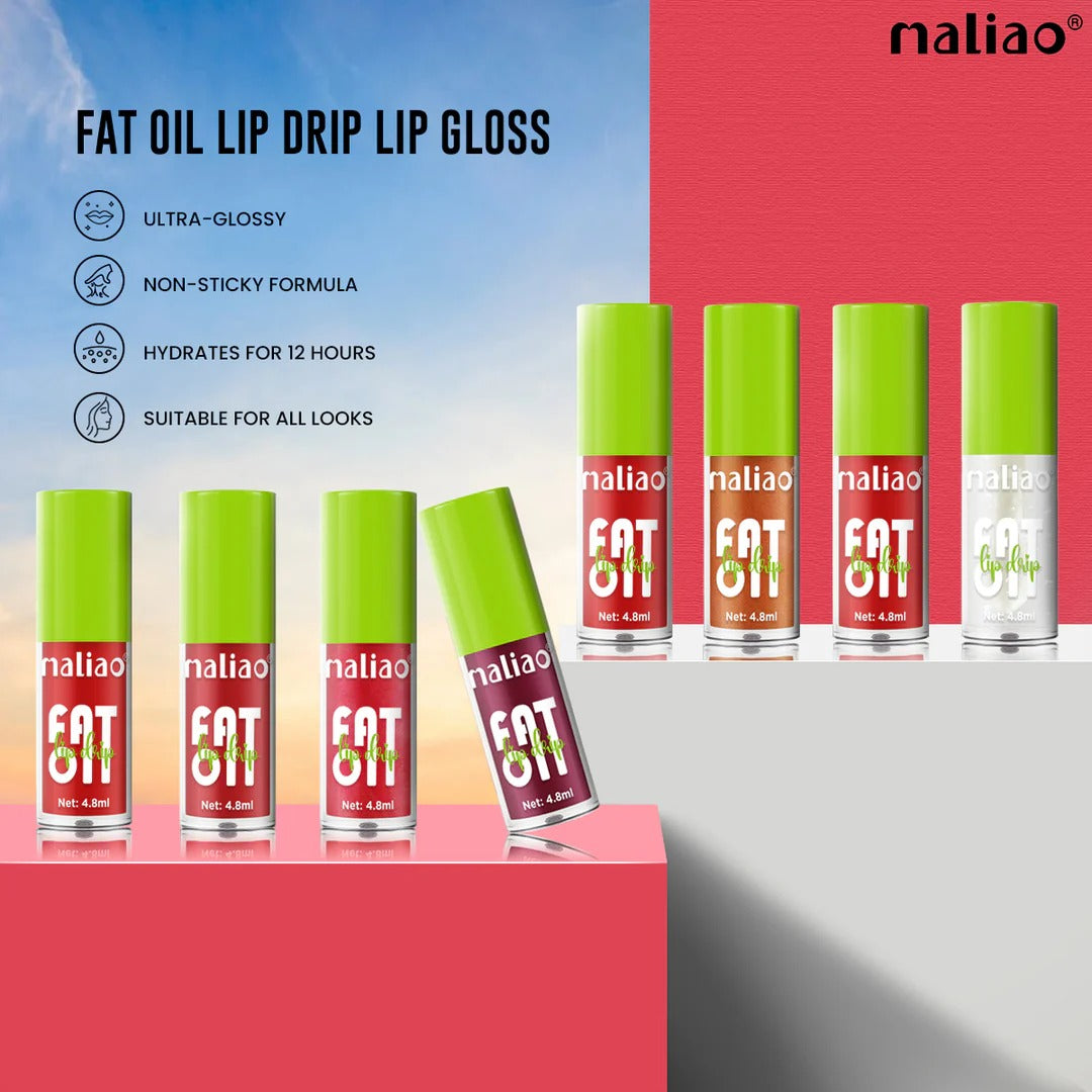 Maliao Fat Oil Jumbo Lip Gloss 6Pcs Set