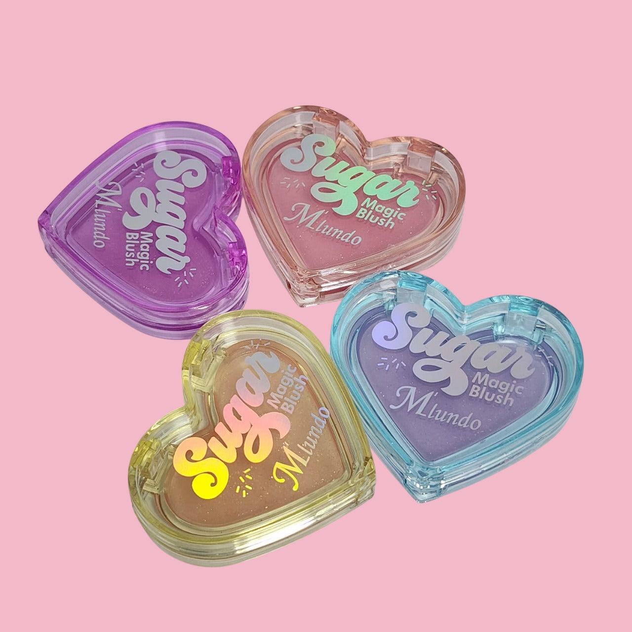 Miundo Heart Sugar Magic Blush Pack of 6