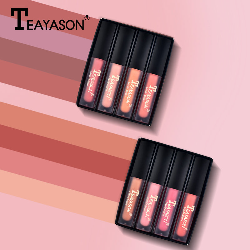 Teayason Liquid Matte Minis Lip Gloss 4pcs Set