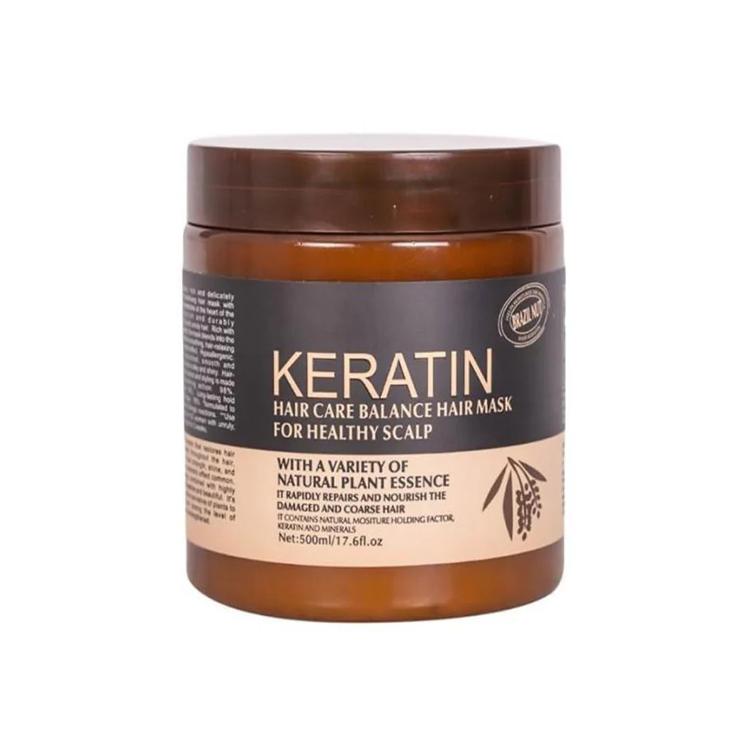 Brazilian Keratin Hair Mask 500ml + Remington Keratin Protect Intelligent Straightener