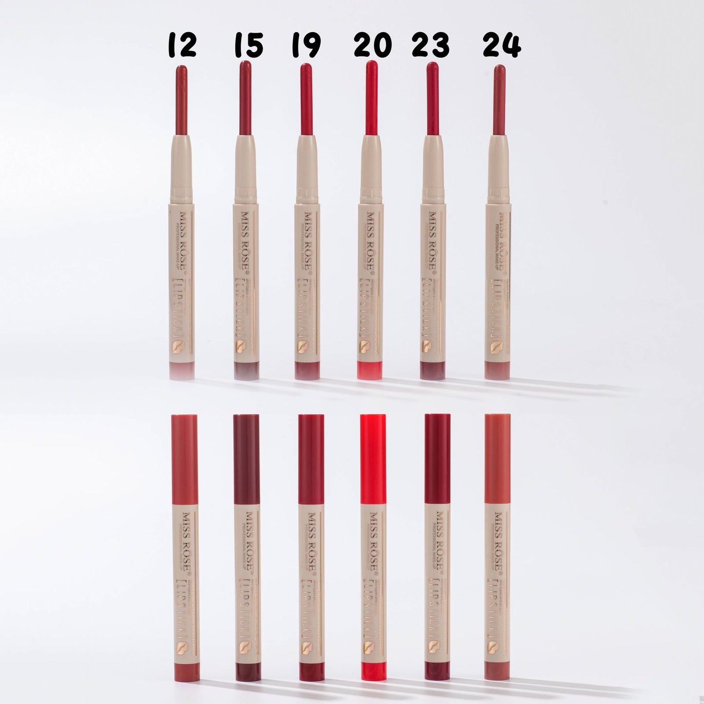 Miss Rose Lipstick Pen 6Pcs Set