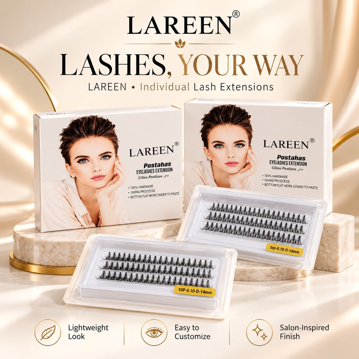 Lareen Individual Lash Extensions – 1 Tray