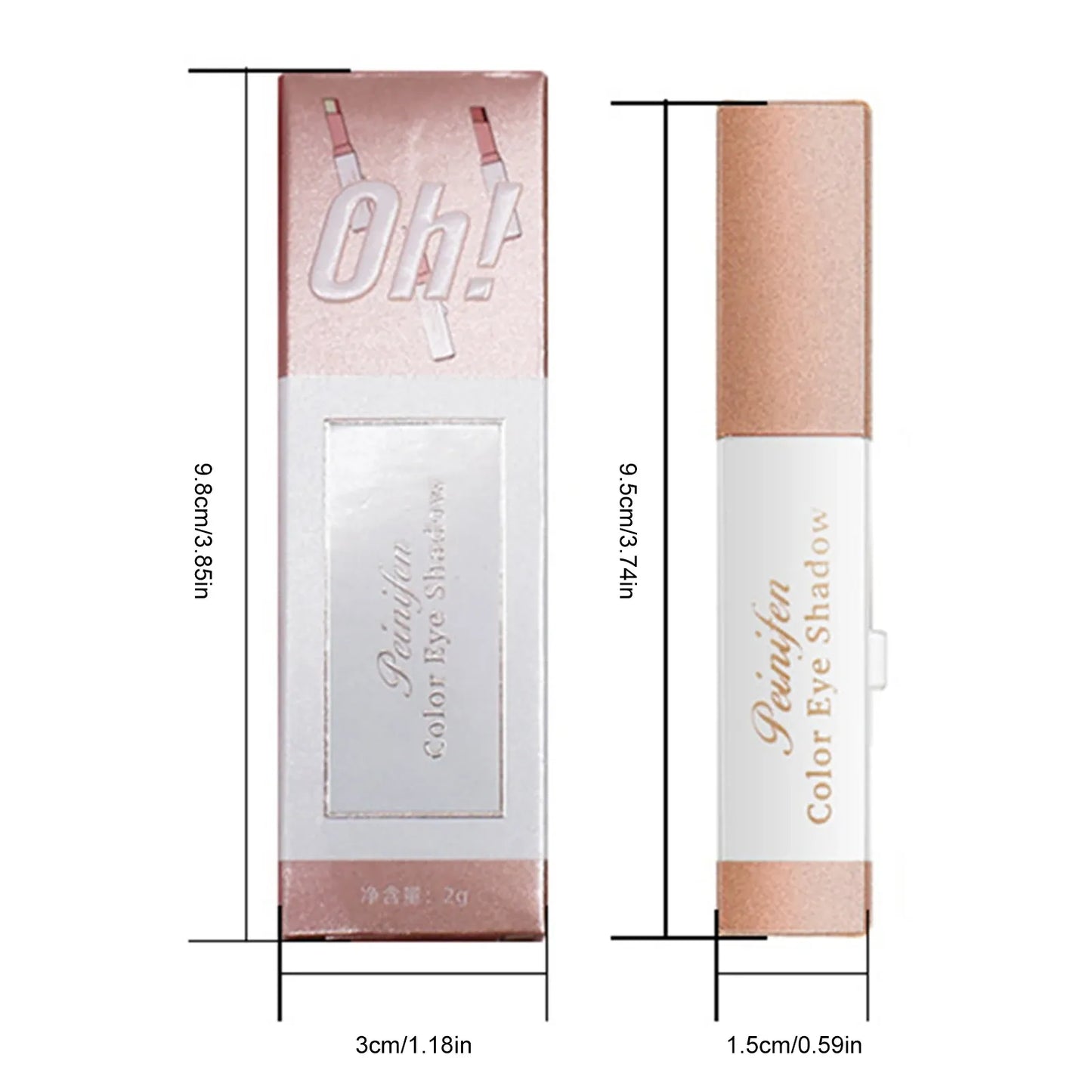Peinifen Color Eye Shadow Stick Waterproof Long Lasting Makeup