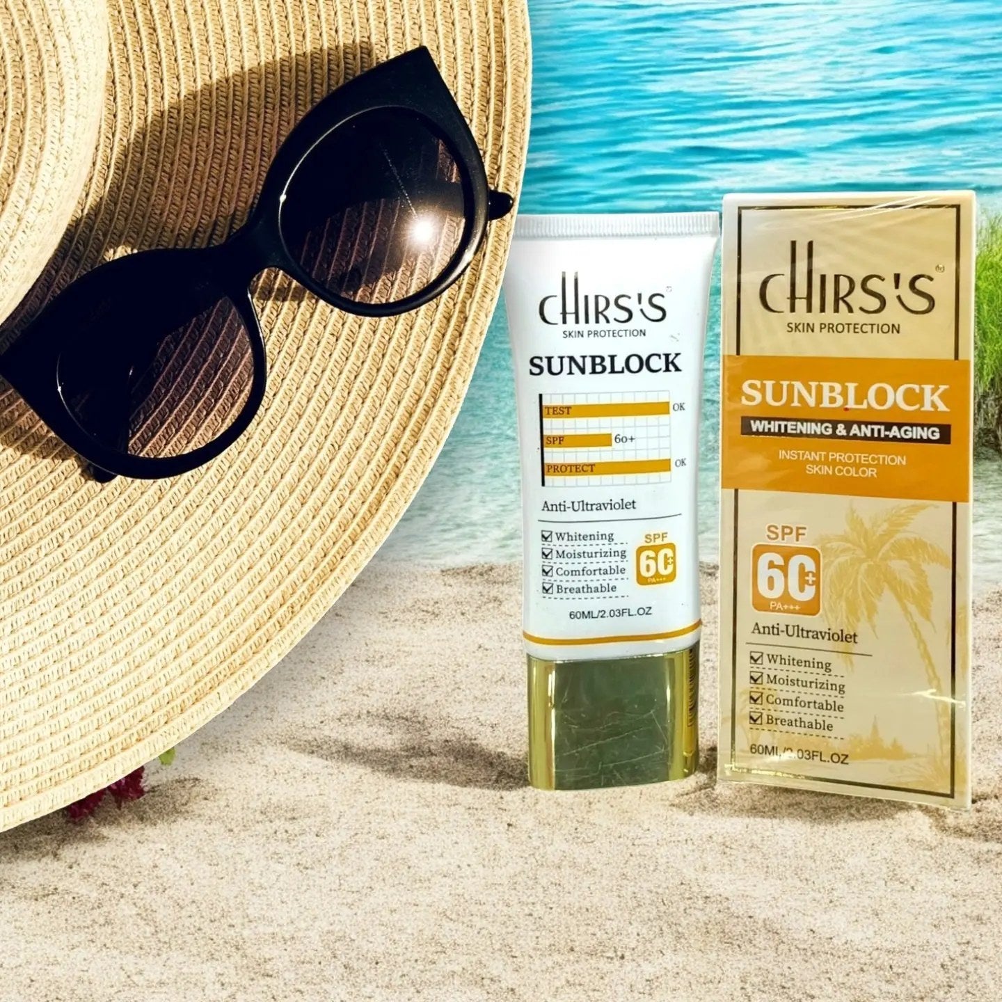 Chirss Whitening & Anti-aging Sunblock SPF60+