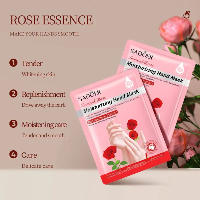 Sadoer DeMask Rose Moisturizing Hand Mask