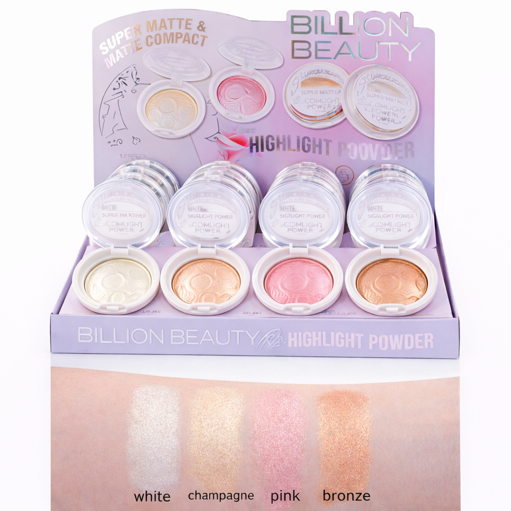 BILLION BEAUTY Highlight Powder 4 Pcs Glow Set