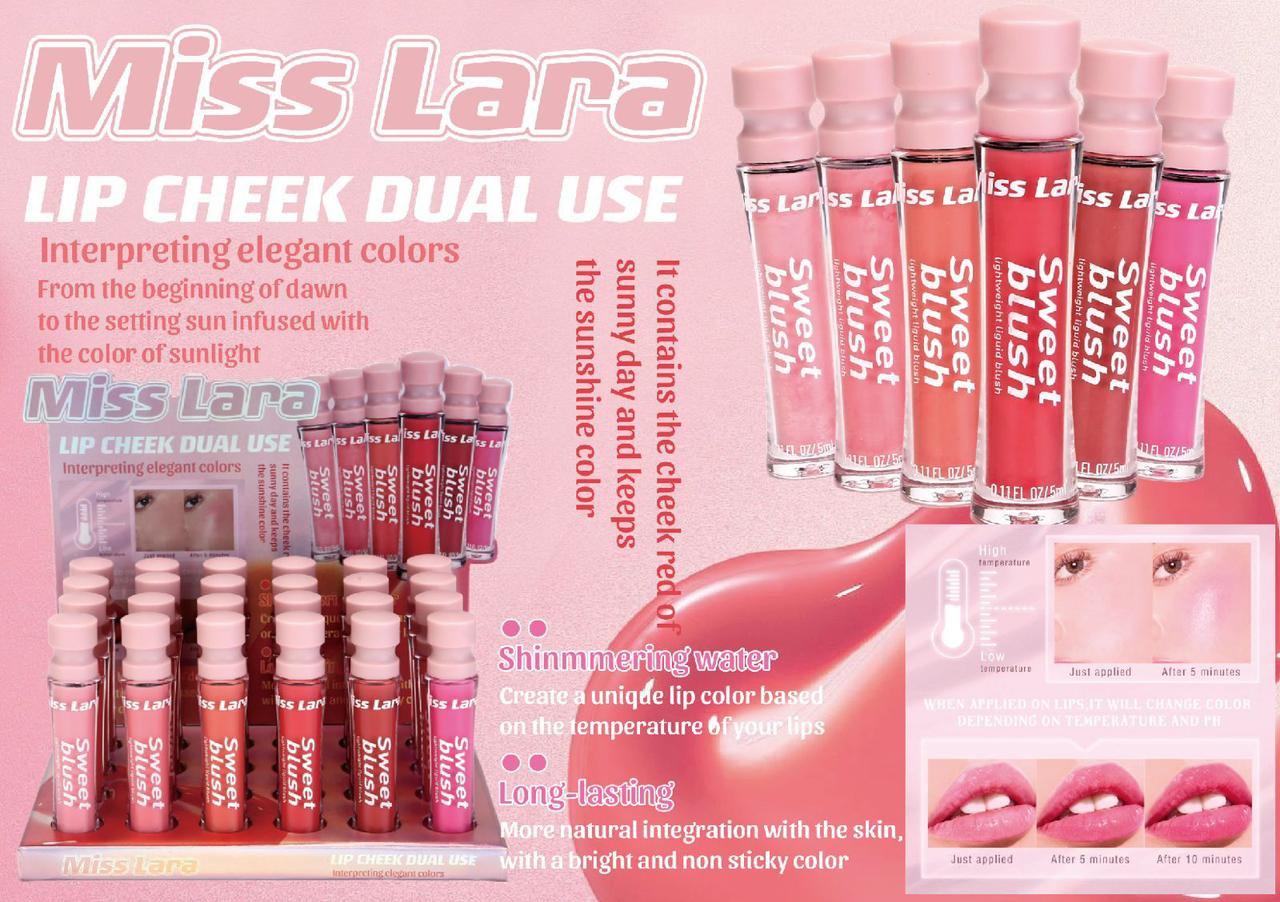 Miss Lara Lip Cheek Dual Use 6pcs Set