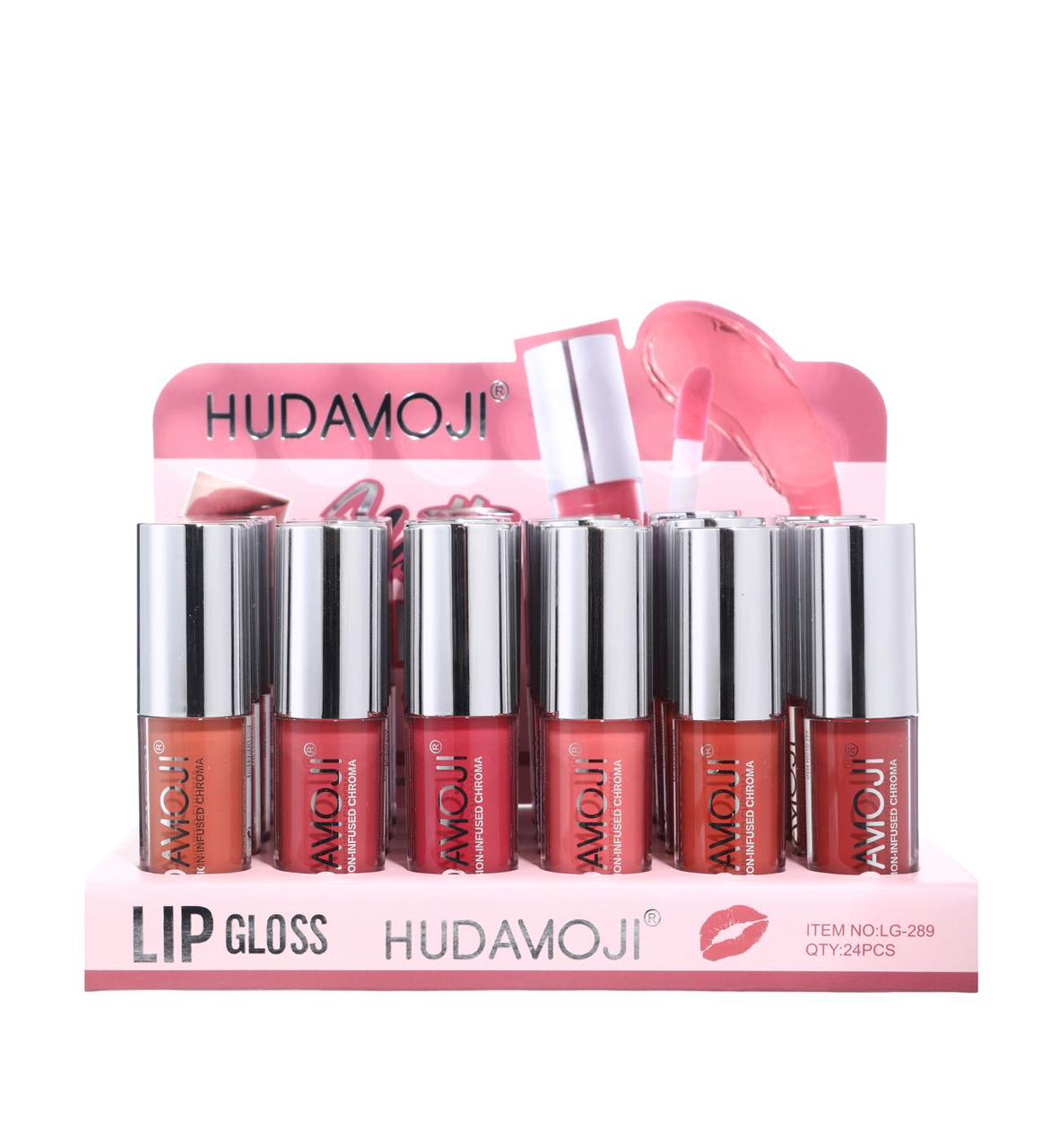 Hudamoji 12-Shade Precision-Infused Chroma Liquid Lip Gloss Set