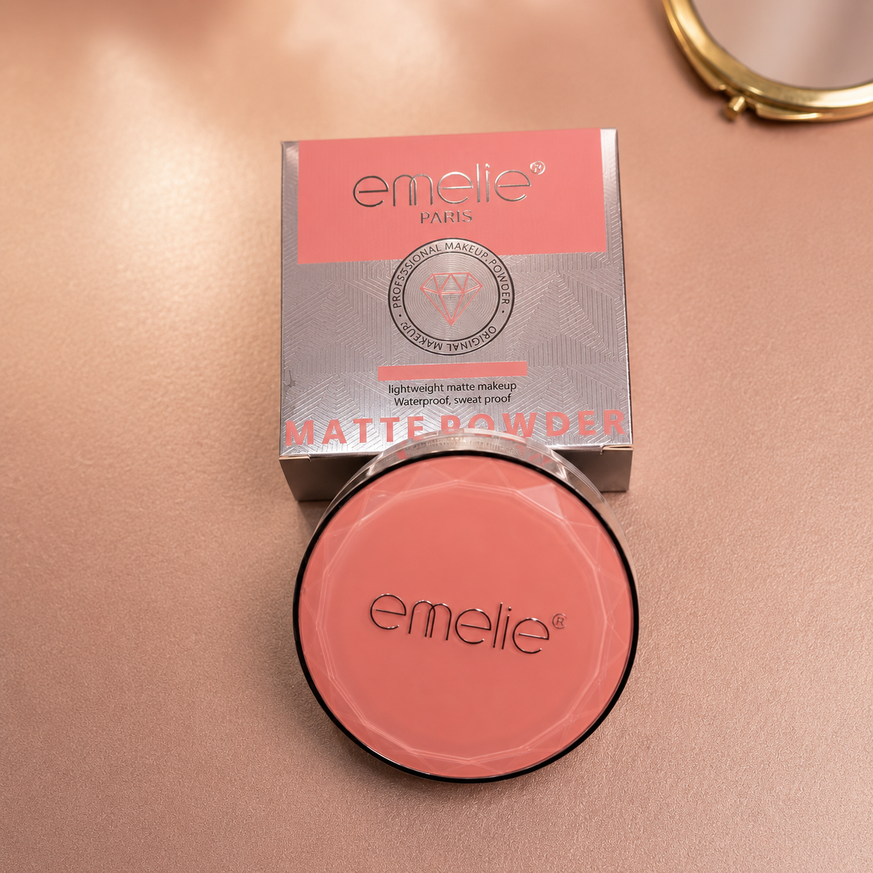 Emelie Paris Natural Matte Waterproof Long Wear Face Powder