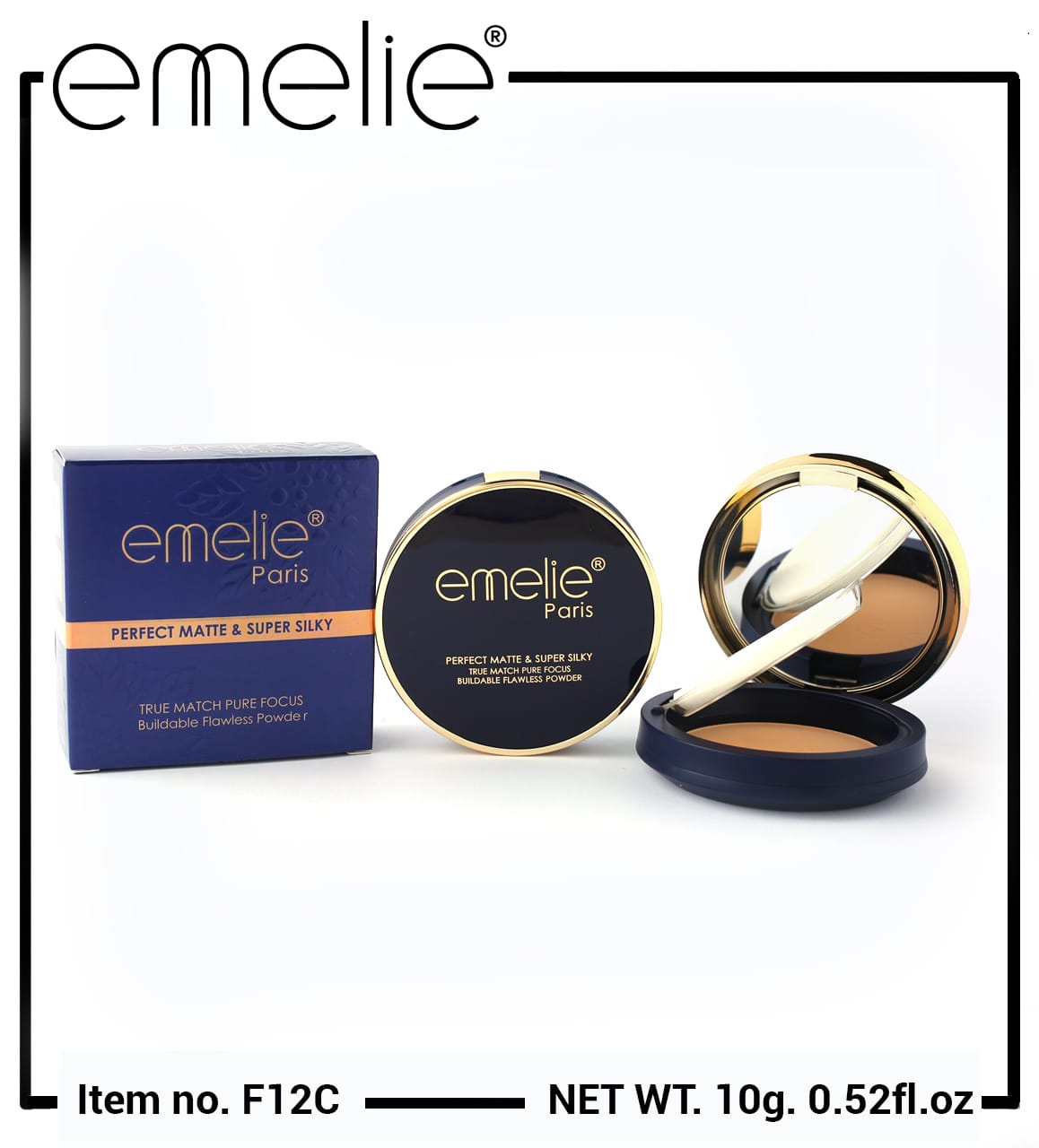 Emelie Perfect Matte And Super Silky True Match Pure Focus Buildable Flawless Powder