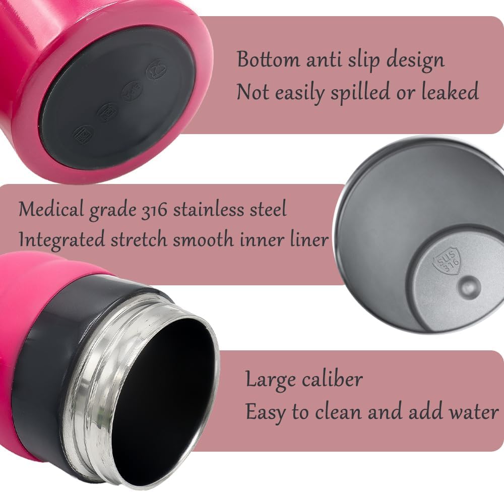Stainless Steel Thermal Mug with Lid and Straw Leak-Proof Tumbler With Holding Strap 500ml (22182)