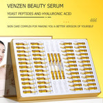 VEZE Yeast Peptides Hyaluronic Acid Moisturizing Cleansing Protecting Beauty Facial Serum Ampoule Set 2mlx60pcs