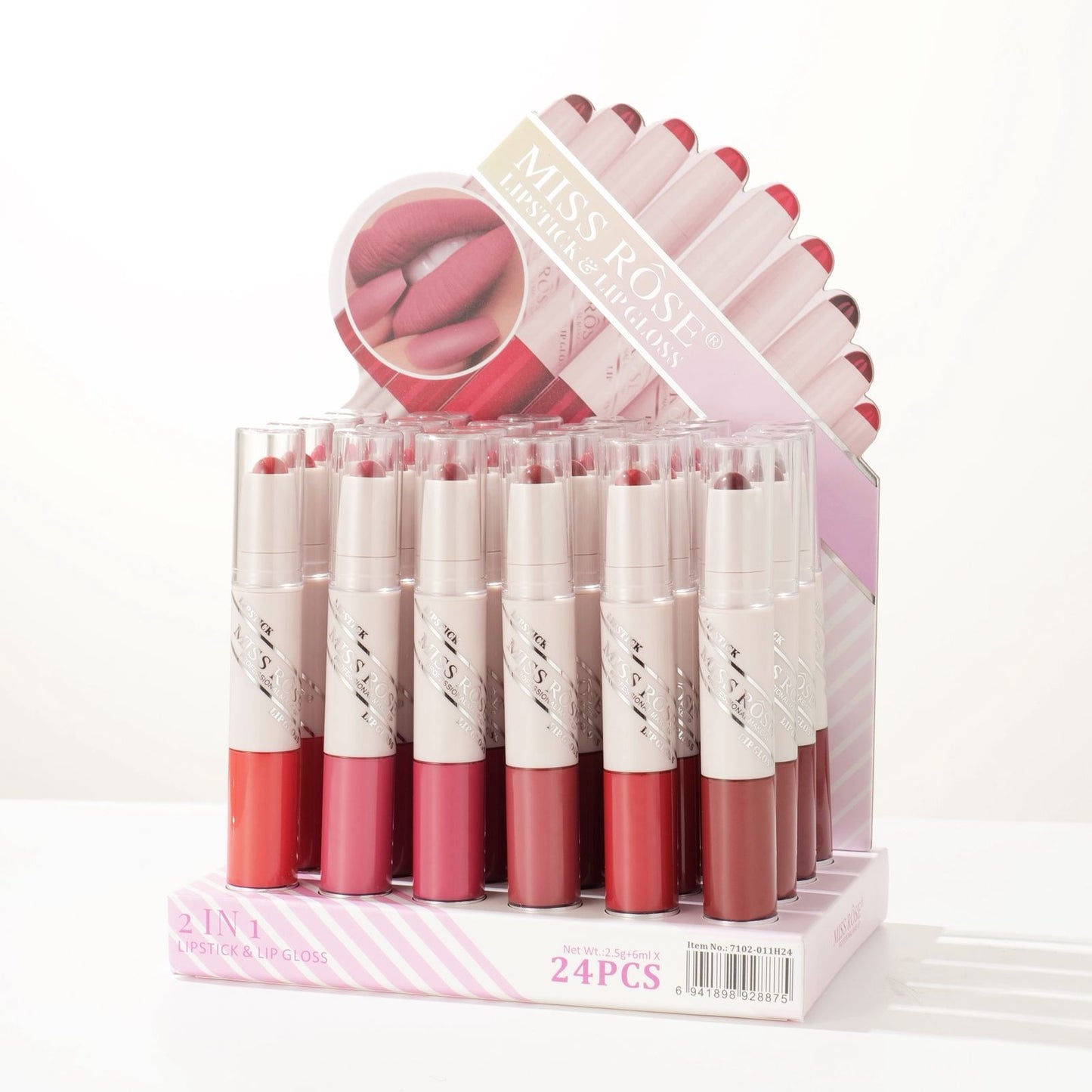 Miss Rose 2in1 Lipstick & Lipgloss