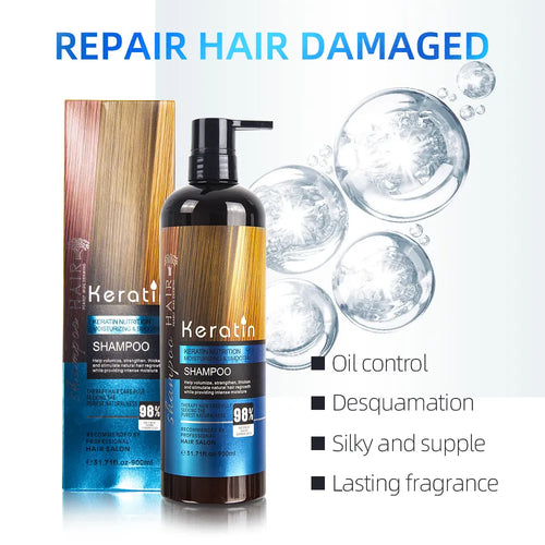 Keratin Straightening Sulfate Free Hair Shampoo