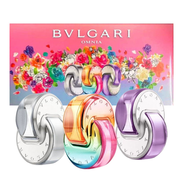 Bvlgari Omnia Miniature Fragrance Travel Set Of 3Pcs 30ml For Women beautygirl pk