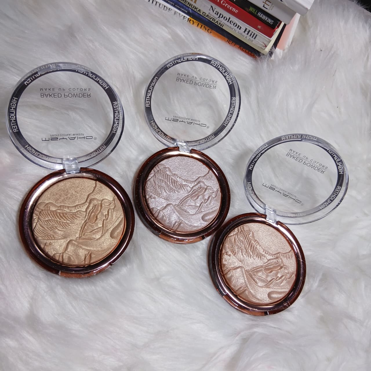 Baked Glow Highlighter Blush Powder Palette