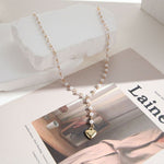 Fashion Jewellery Heart Pearl Necklace