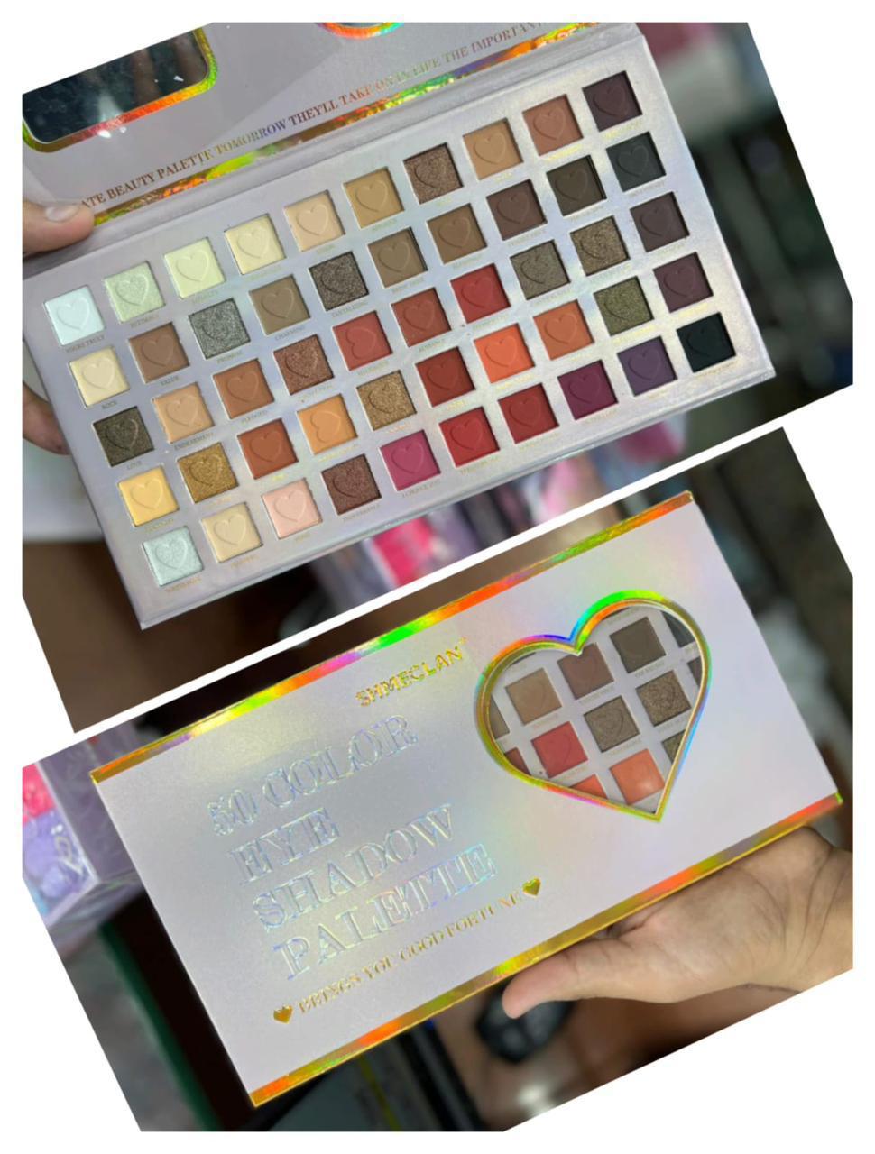 50 Color Highly Pigmented Eyeshadow Palette