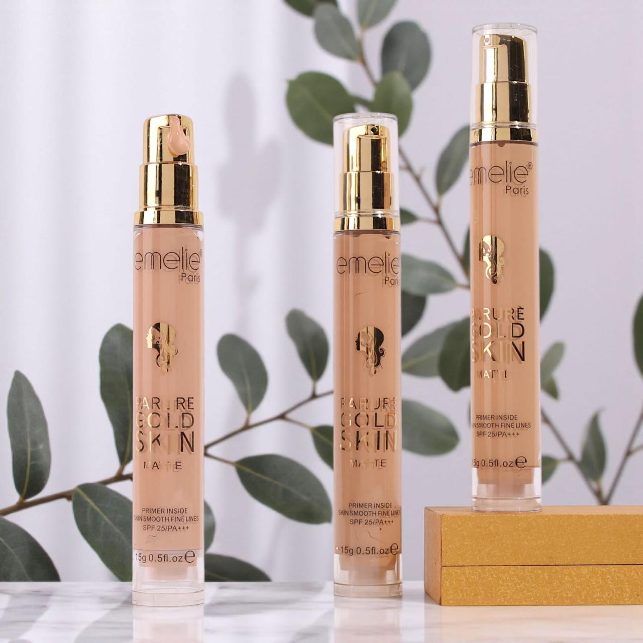 Emelie Parure Gold Skin Matte Foundation – Net 15g