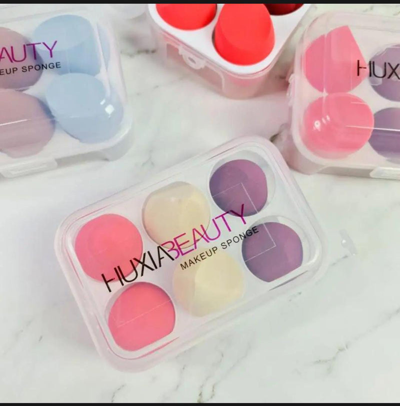 Huxia Beauty 6 in 1 Beauty Blender Sponge Soft And Smooth Easy to Blend