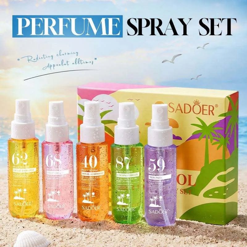 Sadoer Perfume Spray Set – Pack of 5