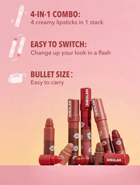 She Glam 4in1 Lipstick