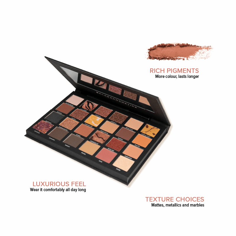 Klara Cosmetics 24-Shade Mumbai Eyeshadow Palette