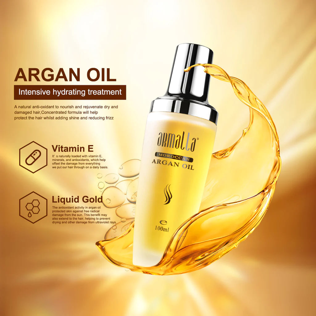 Armalla Natural Moroccan Argan Oil Hair Oil 100ml