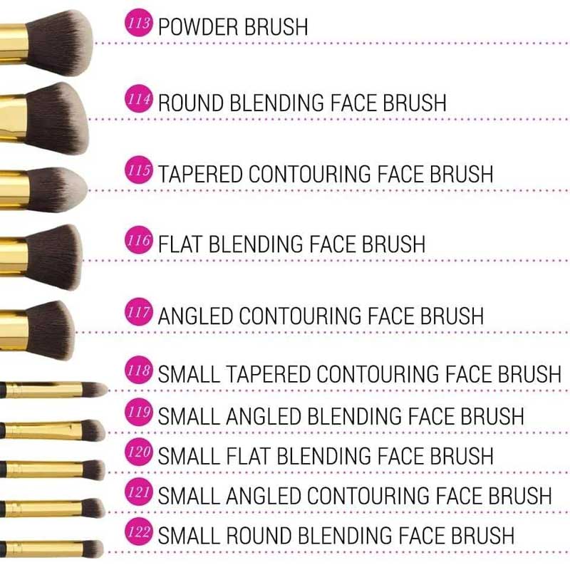 BH Cosmetics Sculpt and Blend 3 – 10 Piece Brush Set