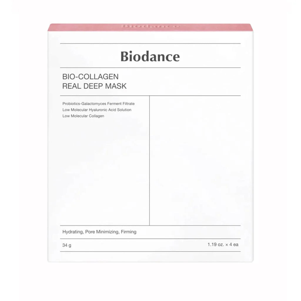 BIODANCE BIO COLLAGEN -REAL DEEP MASK 136G -4SHEETS BOX - PINK
