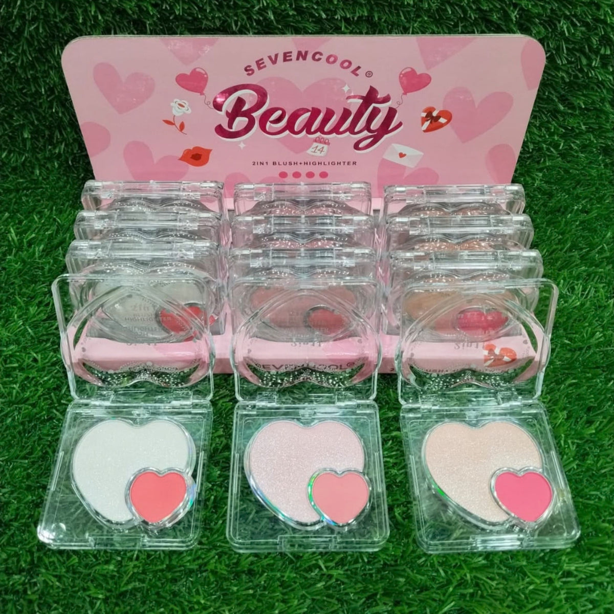 Seven Cool 2-in-1 Highlighter & Blush Pack of 3