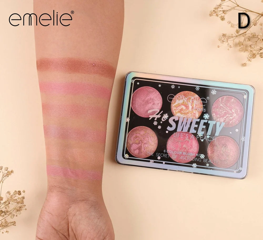 Emelie Paris Hi Sweety Blush & Highlighter Palette