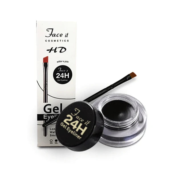 Face It HD 24H Waterproof Gel Eyeliner with Angled Brush