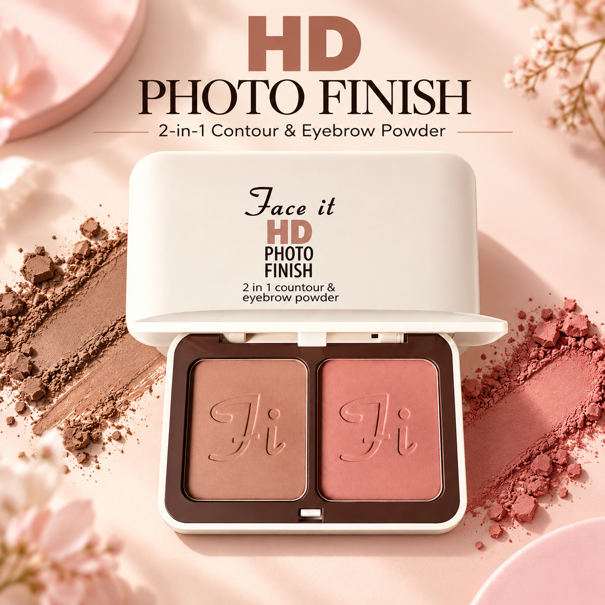 Face It HD Photo Finish Contour & Eyebrow Powder Duo