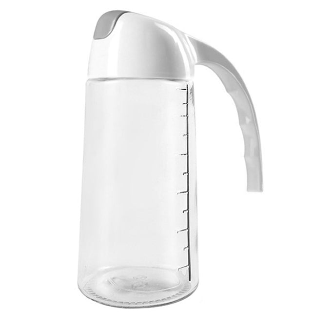 Glass Oil Pot Automatic Opening And Closing Oil Pot Kitchen Oil Bottle Proof Condiment Sub Bottling Vinegar Bottle with Spout