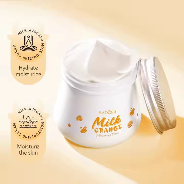 SADOER Milk Orange Natural Organic Vietnam C Facial Cream Whitening Brightening Orange Milk Face Cream