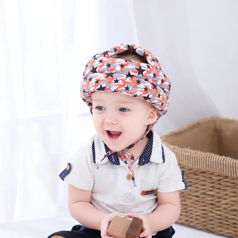 Baby Safety Helmet Head Protection Headgear Toddler Anti-Fall Pad Children Random Design 62623