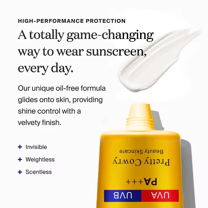 Pretty Cowry Carrot Sun Block SPF50 Pa+++ UVA UVB Sunscreen Protection