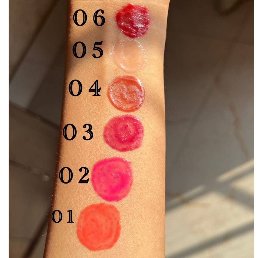 Hudamoji Shiny Lip Plumping Gloss 6Pcs Set