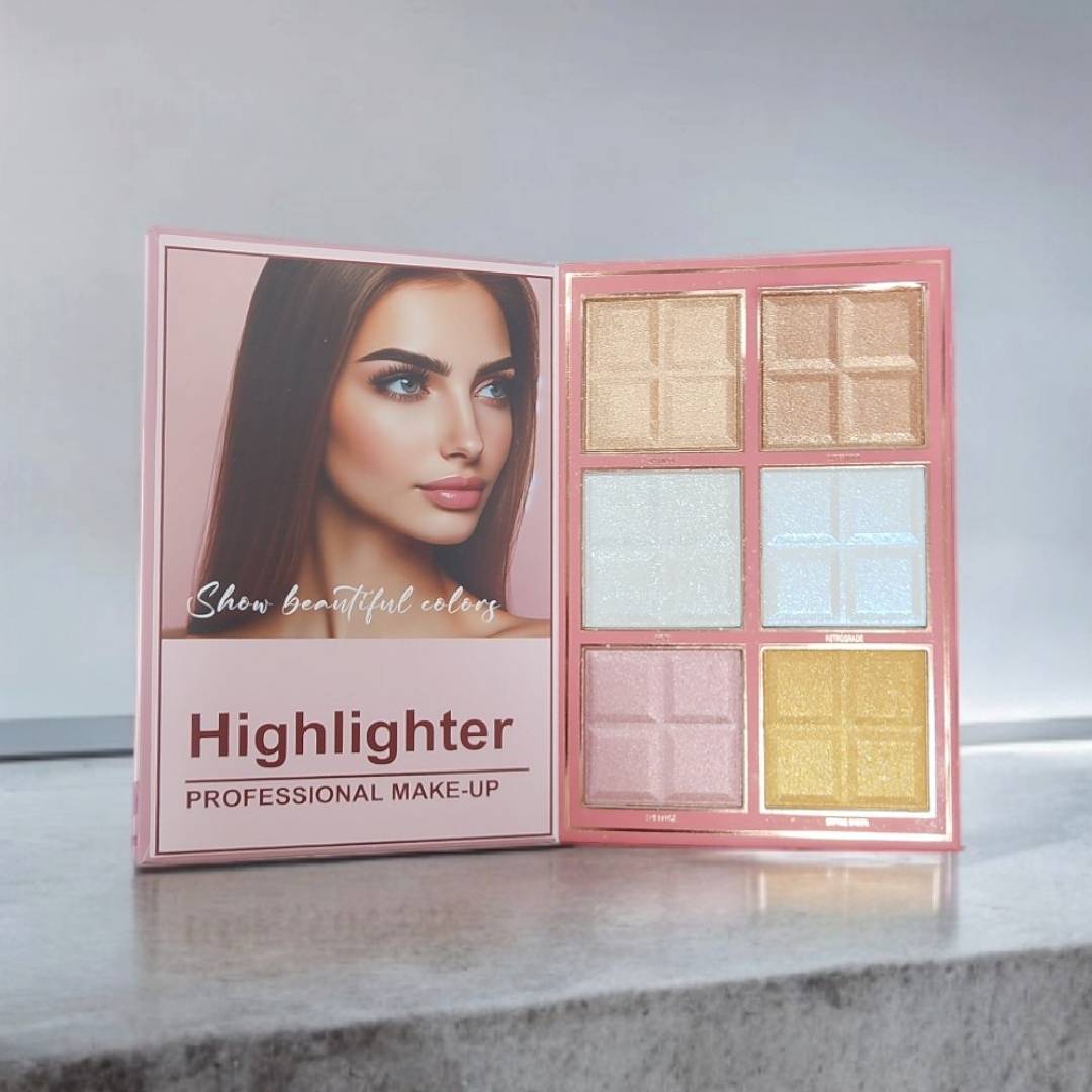 Mocallure 4 Fold 3in1 Eyeshadow Highlighter Blush Book Palette