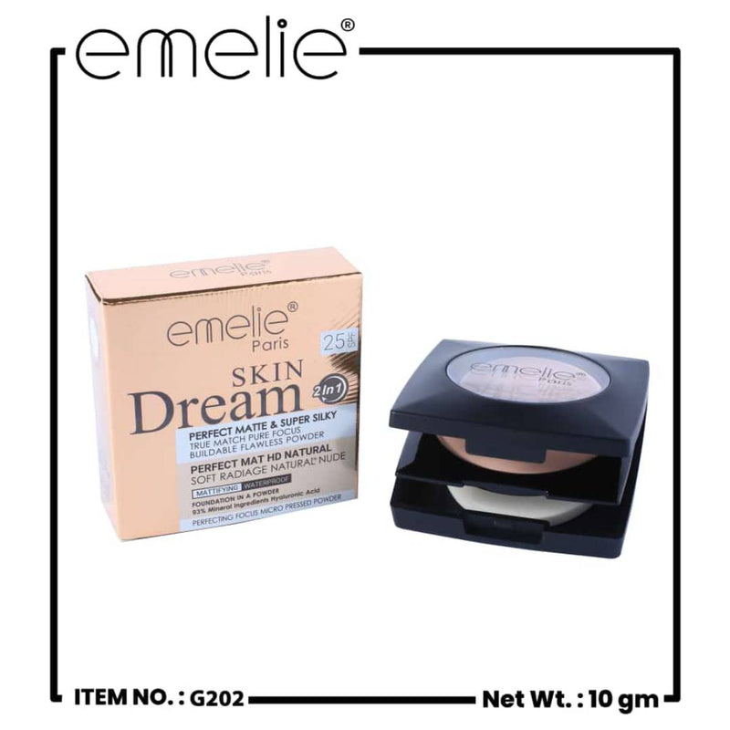 Emelie Paris Skin Dream 2in1 Perfect Matte And Super Silky Flawless Powder